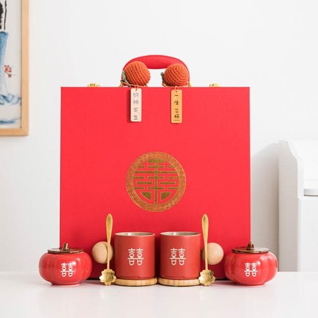 結婚禮物送新人情侶杯子新婚夫婦禮品實用新娘閨蜜訂婚送姐妹朋友