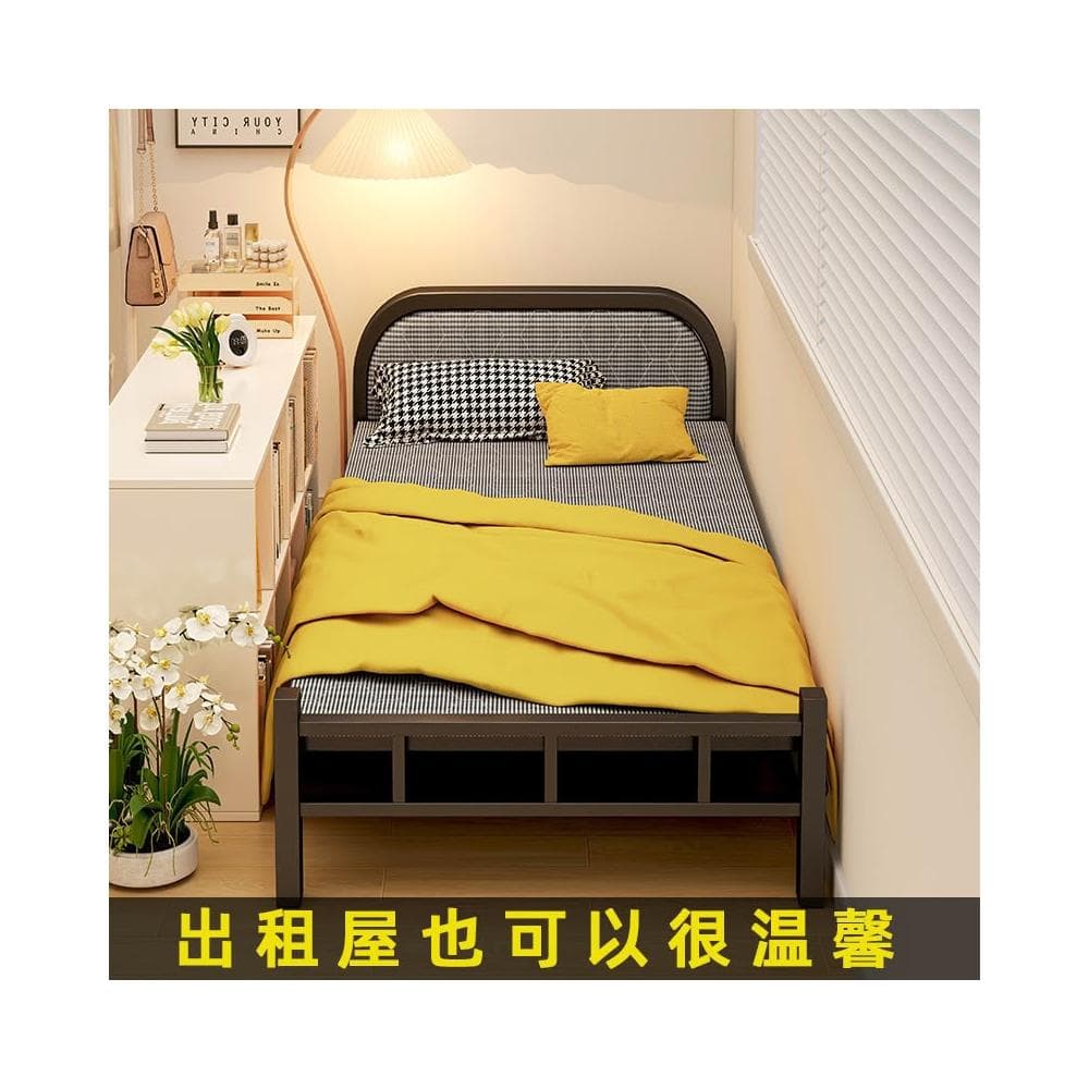 折疊床單人家用簡易床1.2米午休床成人出租屋辦公室硬板鐵床陪護