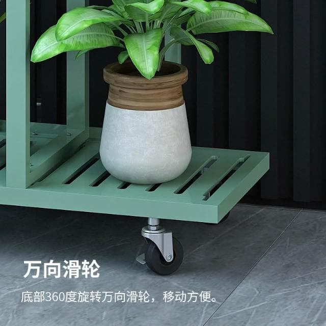 附發票~ 多層花架 盆栽架 植物架 花架 客廳陽台置物架移動帶輪家用 多層花盆架 鐵藝多肉落地式花架子