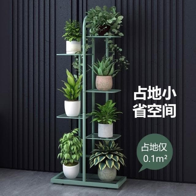 附發票~ 多層花架 盆栽架 植物架 花架 客廳陽台置物架移動帶輪家用 多層花盆架 鐵藝多肉落地式花架子