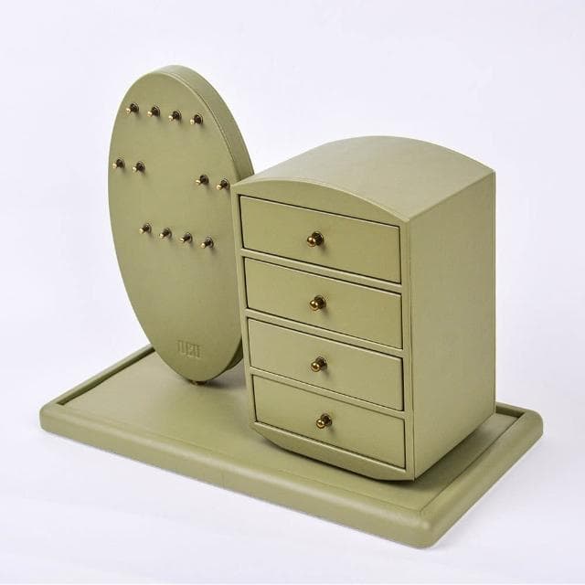 批發項鏈珠寶飾品新款高級耳環戒指手錶大容量輕奢首飾盒收納箱