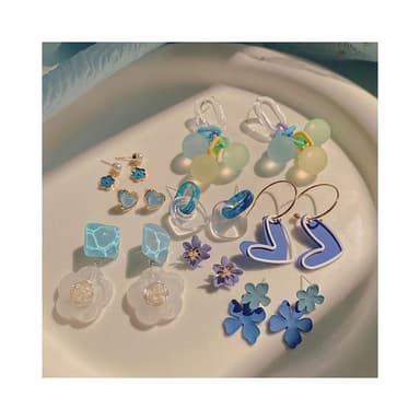 琉璃色系耳環 飾品 耳釘 網美 高級感 耳飾 氣質百搭 耳環 韓國 耳針 耳環