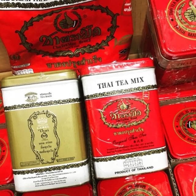 手標 罐裝 紅200g 金125g茶包 一盒50入泰國