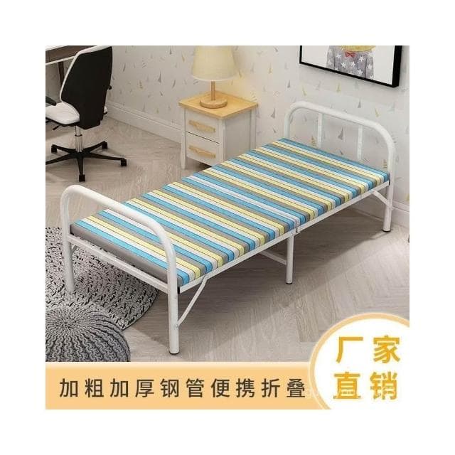 可開發票 折疊床單人床家用辦公室午休床簡易床硬闆床便攜陪護床出租屋鐵床 8ABM