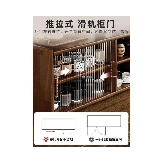免運 實木防塵杯架長虹透明茶具收納櫃杯子水杯咖啡杯置物架桌麵收