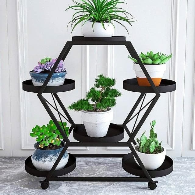 花架 盆栽架 花盆架 北歐輕奢室內多層花架子客廳簡約可移動置物架陽臺綠蘿植物花盆架