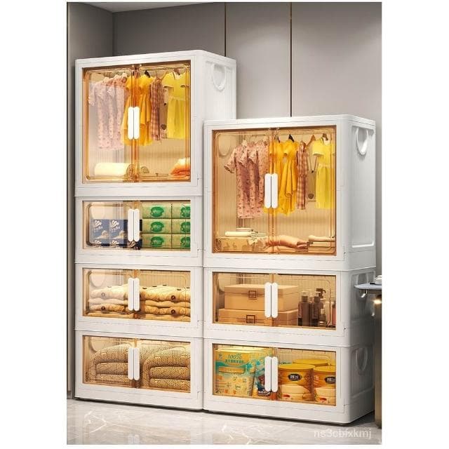 寶寶專用衣櫃 嬰兒衣服兒童小衣櫥置物塑料家用臥室簡易儲物收納櫃 兒童衣櫃衣櫥收納 寶寶衣櫃 納櫃組閤衣櫃小衣櫥