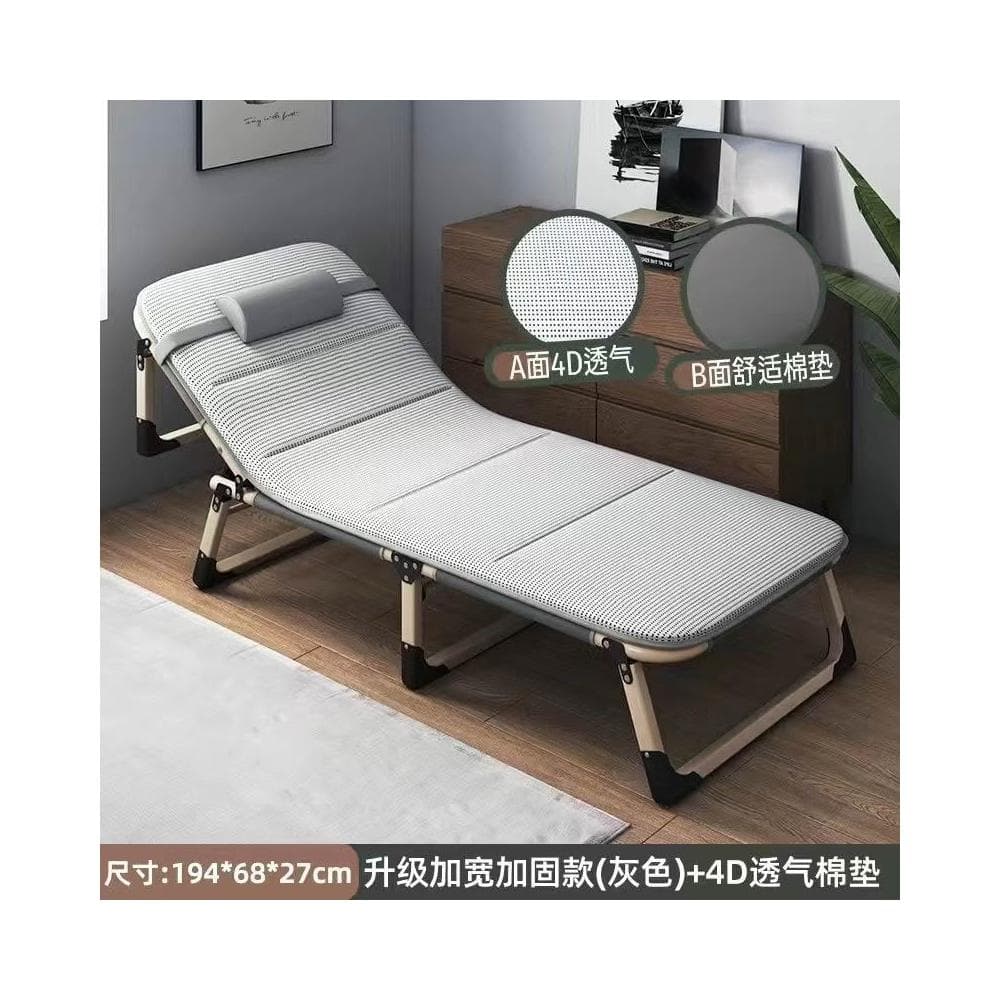 折疊床單人辦公室午睡神器簡易午休床加固便攜家用陪護折疊躺椅