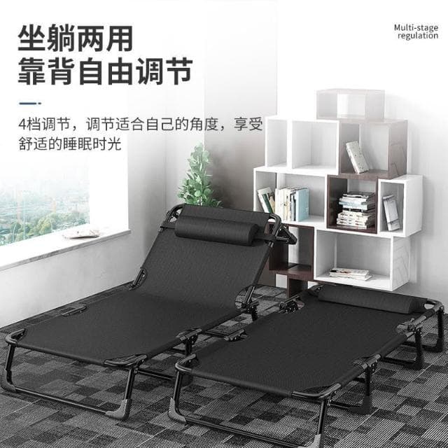 折疊床單人辦公室躺椅午休家用便攜午睡陪護多功能簡易成人行軍床