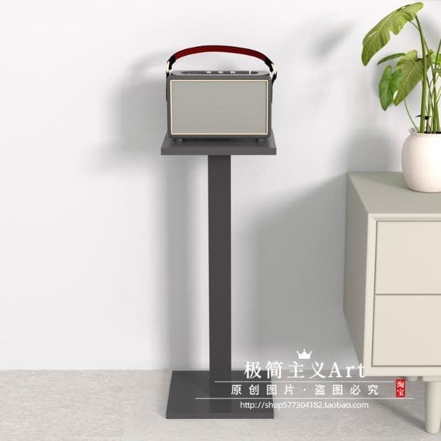 電視音響收納架家用藍牙音箱支架落地款木質音響器材架收納架家用