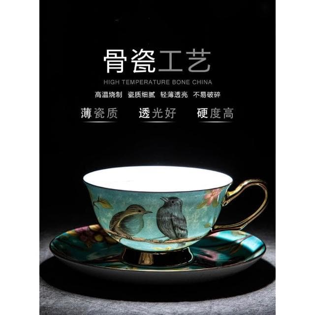 骨瓷歐式咖啡杯子套裝高顏值陶瓷高檔精緻高級感輕奢英式下午茶具