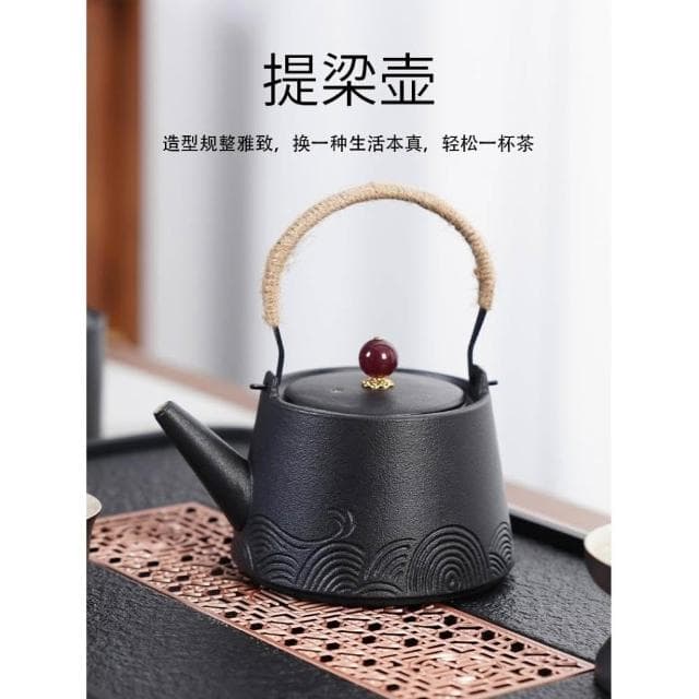 茶具套裝新款家用簡約輕奢小套茶杯喝茶壺茶盤戶外便攜皮箱禮盒裝