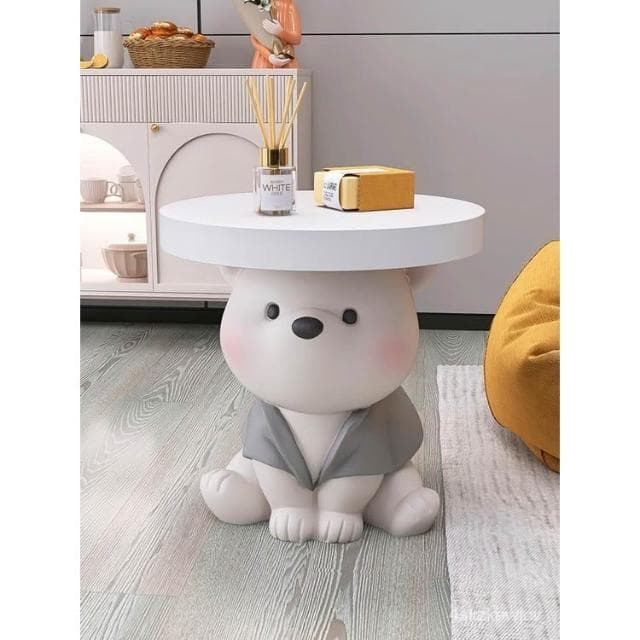 『免運~含稅』奶油風大型熊落地擺件傢居飾品茶幾客廳電視櫃沙發旁床頭喬遷禮物 QYMK