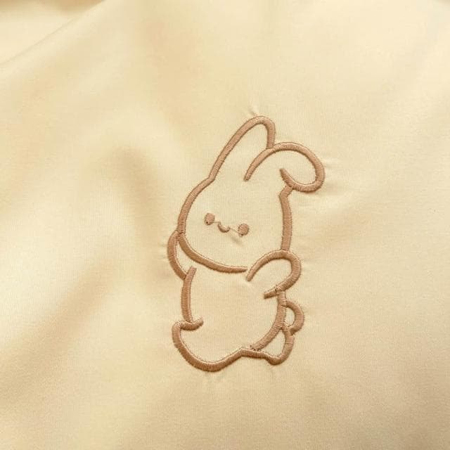 可愛精緻刺繡小花兔親膚水洗棉床包四件組 四季可用 柔軟舒適床包被套組 單人三件組 /雙人/加大雙人床包組 床單組