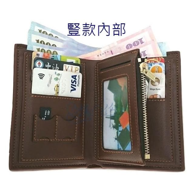 多卡位 男生 皮夾 男士 短夾 男用 皮包 男性 錢包 拉鏈包 零錢包 情人節 生日禮物  緣份小屋