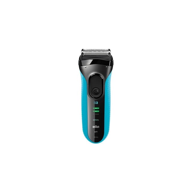【BRAUN 百靈】BRAUN 百靈電動刮鬍刀 3040S 百靈刮鬍刀 三鋒系列電動刮鬍刀/電鬍刀-藍 乾濕兩用 3040s