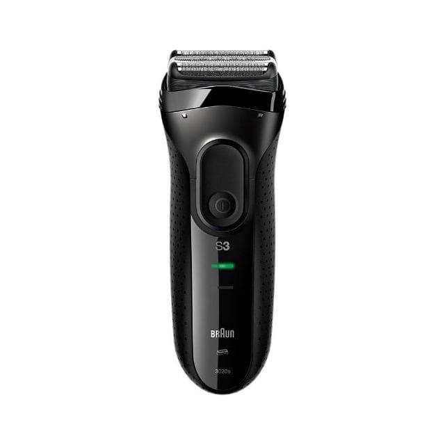 【BRAUN 百靈】BRAUN 百靈電動刮鬍刀 3020S 百靈刮鬍刀 三鋒系列電動刮鬍刀/電鬍刀-黑色 邊充邊用 3020s電鬍刀