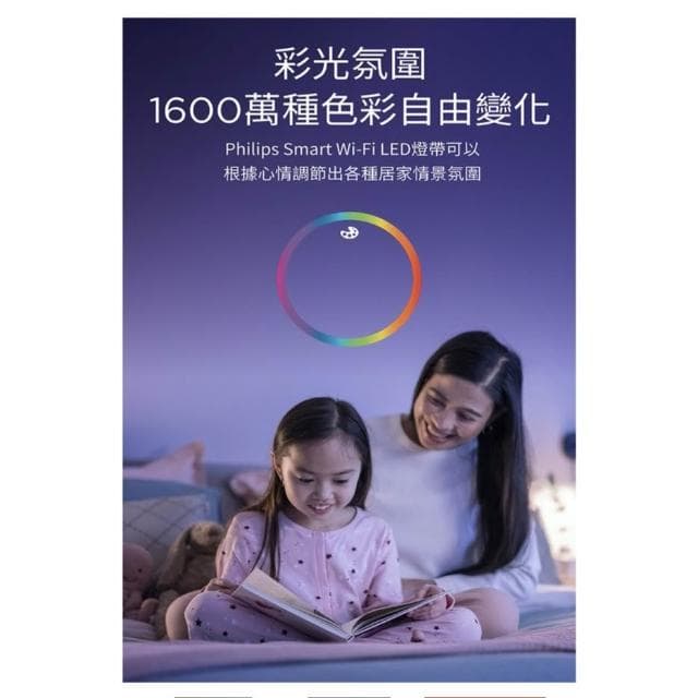 【Philips 飛利浦】PHILIPS💡飛利浦 WIZ 智能照明 全彩LED燈帶 2m (PW001)