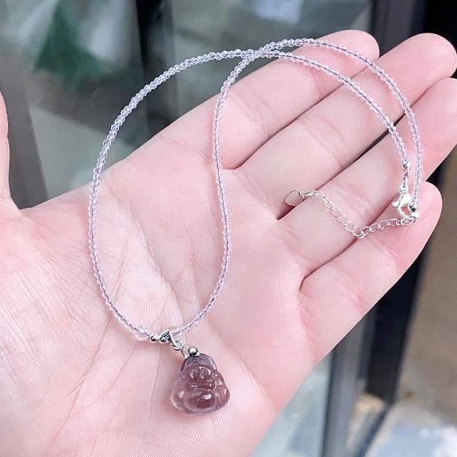 【Paiya 派亞】【紫水小佛】紫水晶項鏈 40+5cm鏈長 顔色微差多樣性發貨交換禮物/過年送禮