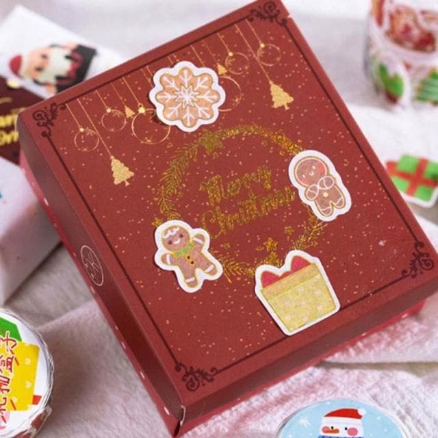 聖誕和紙貼紙 (聖誕節 和紙貼紙 有禮系列 150枚入 手帳裝飾 模切貼紙 封口貼 禮物包裝 聖誕 耶誕)