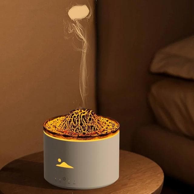 【D+ 滴家】火山熔岩香薰機 加濕器 小夜燈 (USB插電款) 火山熔岩香薰機 火山香薰機 氛圍夜燈 香氛機 水氧機 霧化機 擴香機