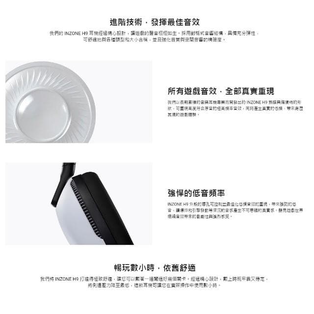 【SONY 索尼】SONY INZONE WH-G900N H9 無線降噪 電競耳機 (台灣公司貨)