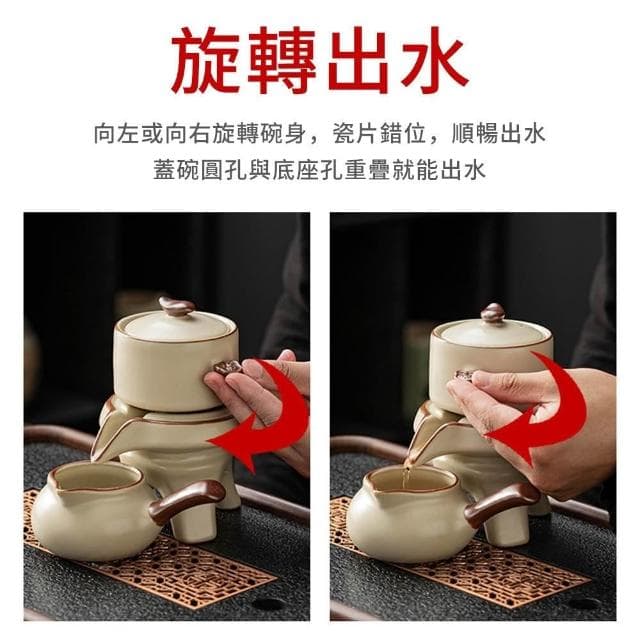 JIWU簡物 功夫茶具套裝 家用 陶瓷 茶壺 蓋碗 茶杯 辦公室 泡茶器 茶具 茶器 搭配茶盤 禮盒裝送禮