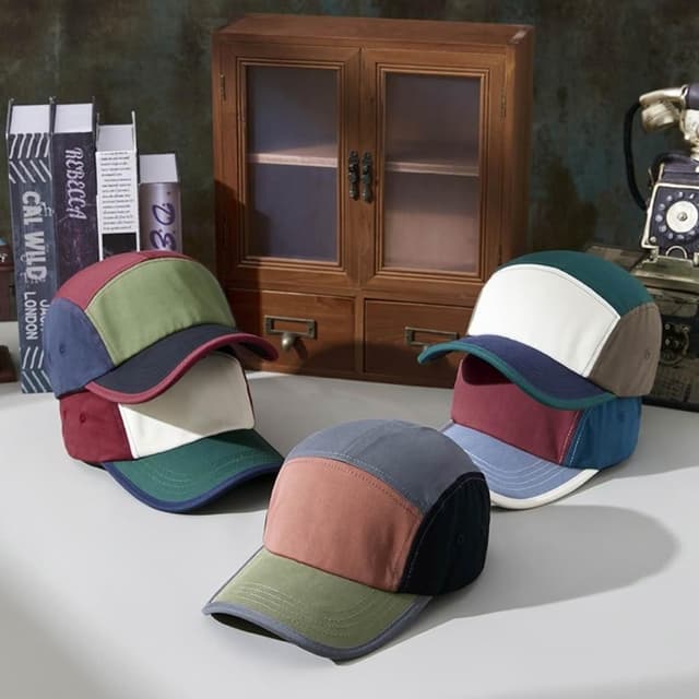 【巴黎精品】紐約精品 父親節禮物 現貨+預購 棒球帽美式做舊鴨舌帽防曬帽老帽(復古拼色遮陽帽純棉男女帽子5色a1je76)