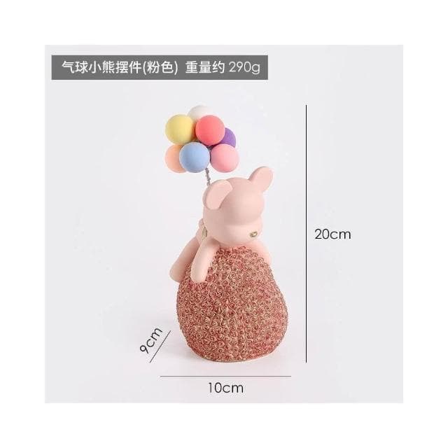 可愛暴力熊客廳桌面擺件 ins風家居房間裝飾品 高檔次閨蜜生日禮物女生 桌上擺設