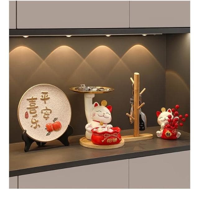 漫生活招財貓 玄關擺件 家居裝飾品 客廳裝飾 喬遷禮品 新居禮物 酒櫃電視櫃裝飾居家裝飾 開業禮物 交換