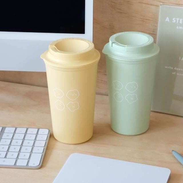 【Square Studio 方坊】方坊 手拿隨行杯 喜怒哀樂 450ml 韓國製 咖啡杯 隨身杯 辦公室小物 母親節禮物