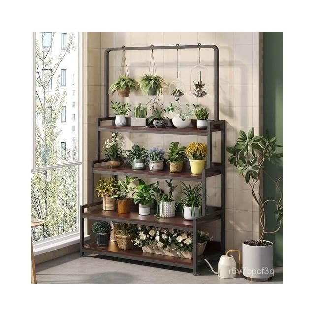 花架 植物架 陽臺花架 盆栽架 花盆架 花架子 不鏽鋼花架 花架落地 多肉植物架 室內室外 帶層闆花架