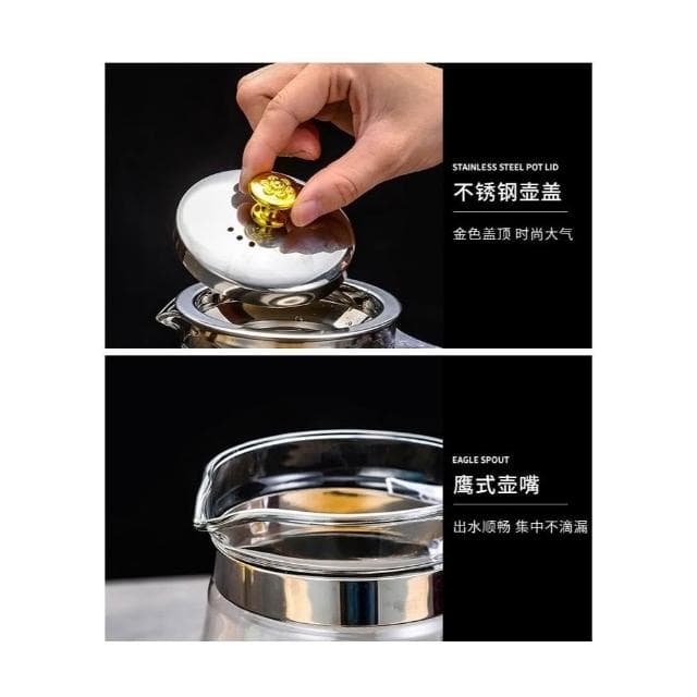 高溫玻璃家用茶具大容量沖茶壺