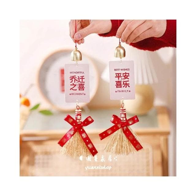 門把手裝飾(春節/過年/喬遷禮物/花環/開運招財/鈴鐺/派對裝飾)