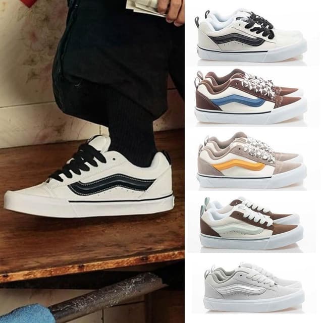 【VANS】Knu Skool 厚底鞋 胖胖鞋 滑板鞋 五色