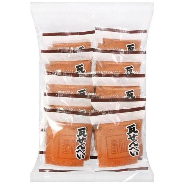 【船岡製果】+爆買日本+ 船岡 瓦片仙貝 20枚入 煎餅 日本懷舊零食 粗菓子 銘菓 童年零嘴 日本進口 送禮 蛋奶素