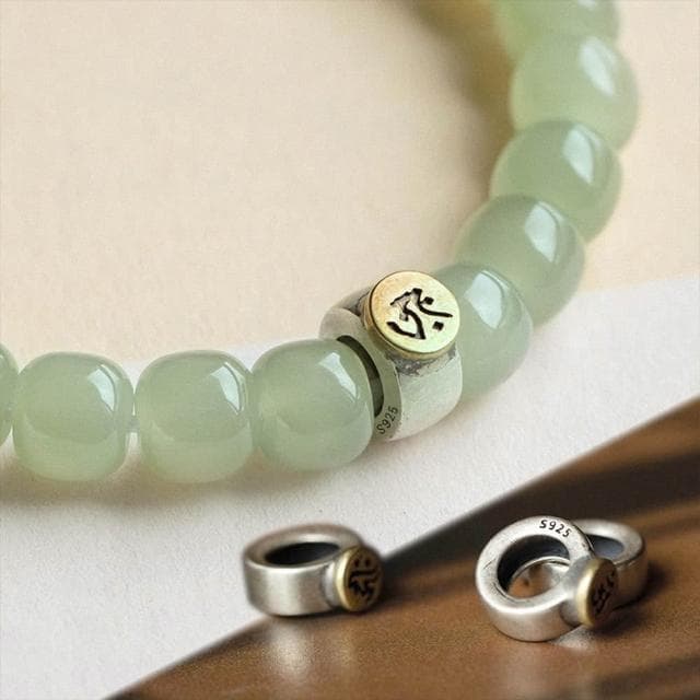 【LEESA】和田玉手串\和田玉桶珠\本命佛\青海老料\手鍊\手珠\佛珠 玉珠手串\玉手鍊\平安手鍊\送媽媽