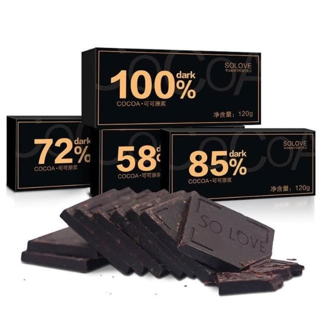 Solove健康每日純黑巧剋力禮盒裝送女友純可可脂小零食情人節禮物