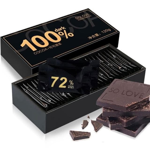 Solove健康每日純黑巧剋力禮盒裝送女友純可可脂小零食情人節禮物