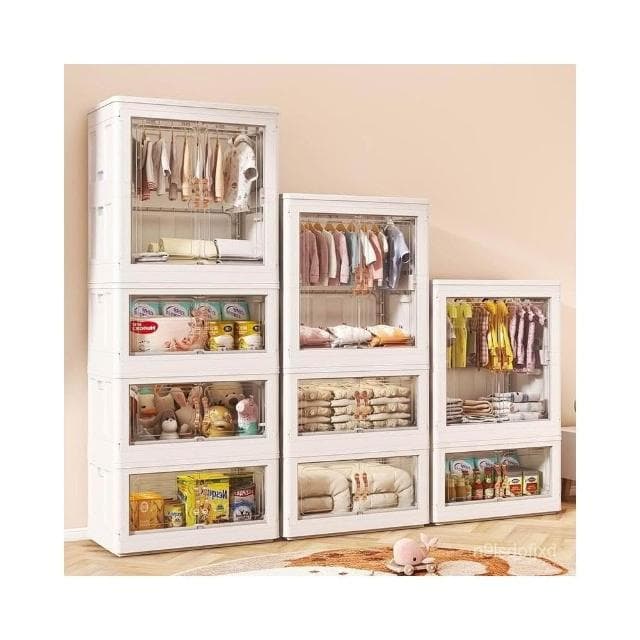 高品質 寶寶衣櫃 嬰兒收納櫃 兒童小衣櫥 衣服整理塑料衣櫃 傢用簡易儲物組閤衣櫃