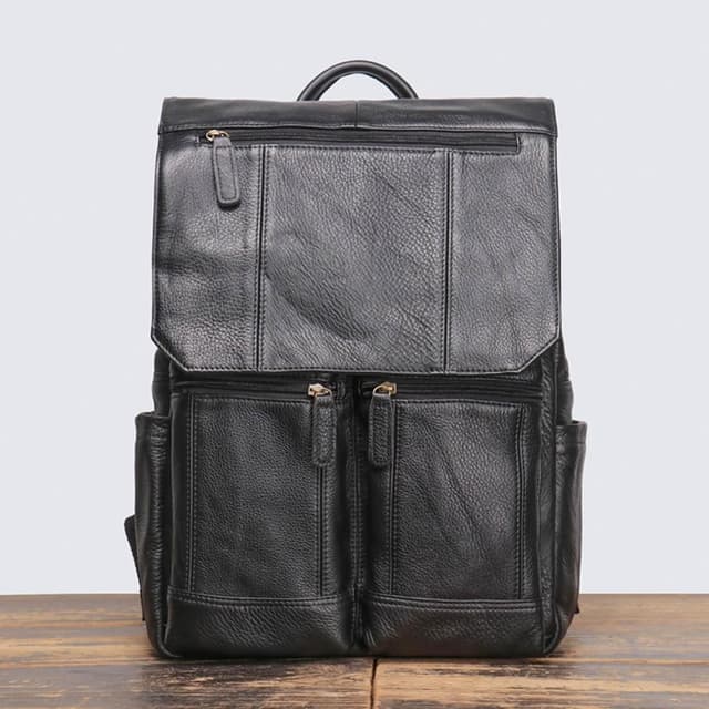 【巴黎精品】紐約精品 父親節禮物 現貨+預購 真牛皮後背包側背包皮革雙肩包隨身包-復古頭層牛皮大容量男女包包2色a1js64