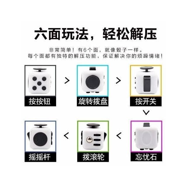 【望星願】紓壓 解壓魔方 減壓魔方 焦慮疏壓 創意神奇解壓方塊 療癒骰子 紓壓神器 紓壓魔方 減壓骰子 忘憂骰子 生日 玩具上課無