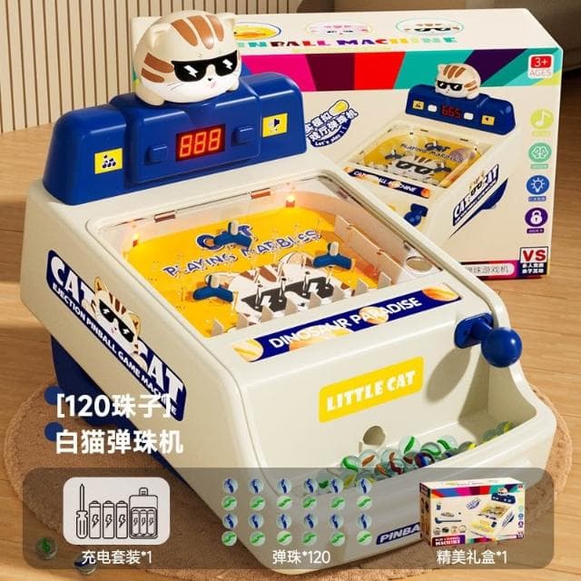 可愛貓萌彈珠台 夜市彈珠台 恐龍彈珠台 彈珠台 彈珠台玩具 兒童生日禮物 交換禮物 兒童玩具 兒童禮物 玩具