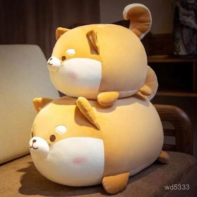 可愛柴犬抱枕超軟狗狗毛絨玩具睡覺床上柯基玩偶公仔男女生日禮物