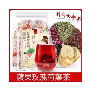 Camelliar蘋果玫瑰荷葉茶 果乾茶  獨立三角茶包