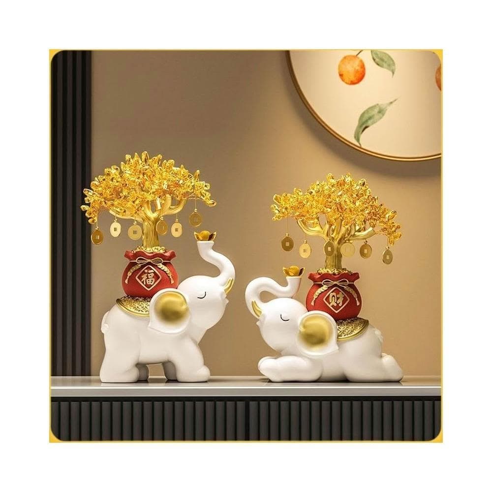 招財大象 財福大象 水晶元寶大象 髮財樹 搖錢樹 水晶發財樹 招財擺飾 玄關擺飾 客廳擺飾 喬遷 開幕 開幕送禮