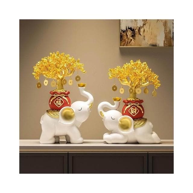 招財大象 財福大象 水晶元寶大象 髮財樹 搖錢樹 水晶發財樹 招財擺飾 玄關擺飾 客廳擺飾 喬遷 開幕 開幕送禮