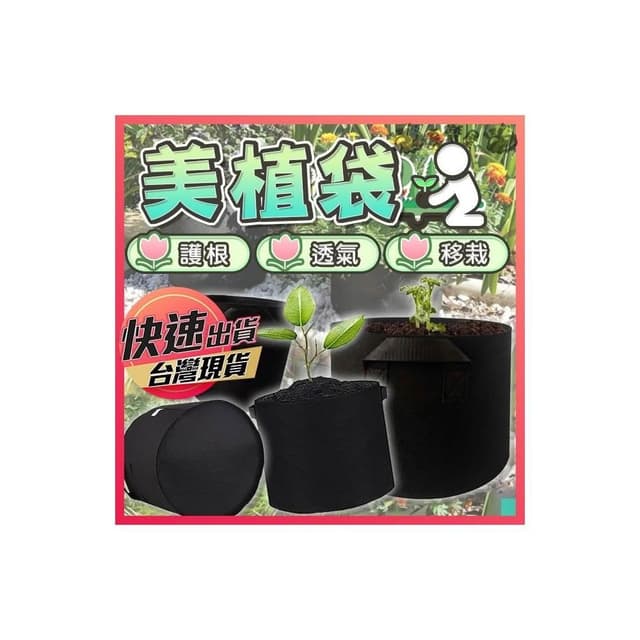 美植帶 植物種植袋 移植袋 種植袋 植栽袋 育苗袋 不織布 毛氈袋 無訪布 陽台種植 園藝袋 DIY種植 護根 環