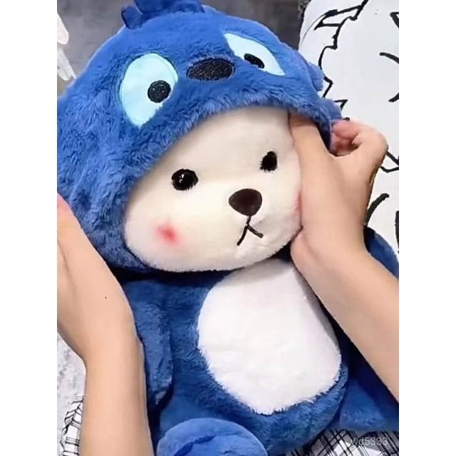 變身小熊玩偶毛絨玩具公變裝草莓熊仔玩偶送男朋友生日禮物情人節