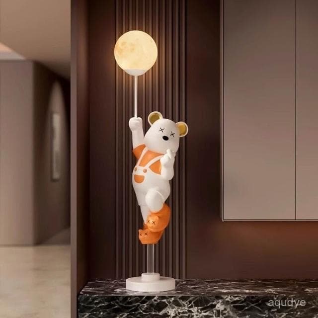 漫生活暴力熊 月球燈擺件 客廳擺件 電視櫃入戶家居裝飾品 大型擺件 落地擺件 居家擺飾 生 喬遷新居 生日送禮 交換禮物